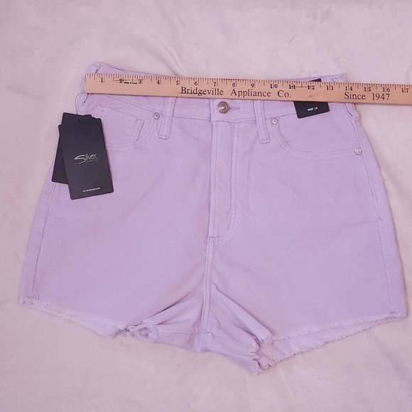 Silver Jeans Co. Highly Desirable High Rise Short Lavender Size 27/3 (wo… - Picture 9 of 16